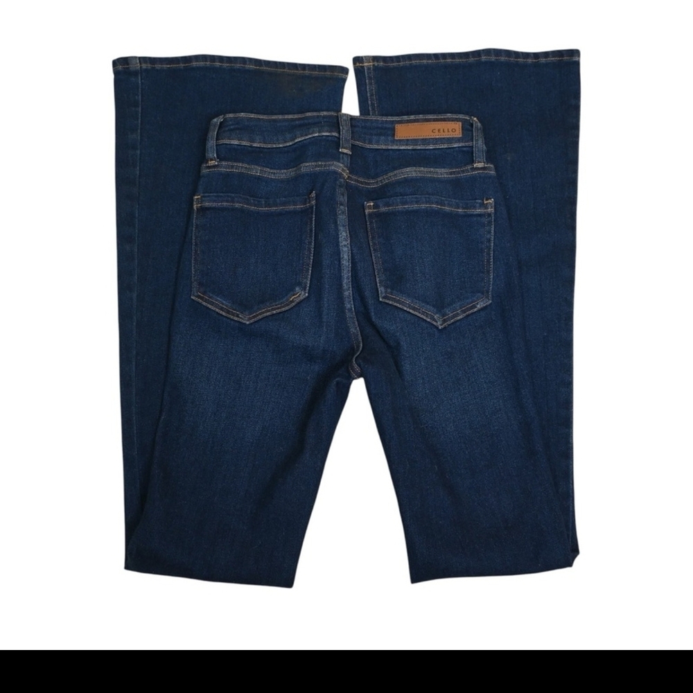 Cello Women's Flare Jeans - Dark Blue - Picture 5 of 7